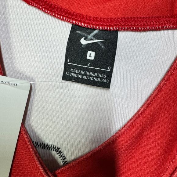 Georgia Rutgers Nike Football Jersey Mens Sz L Black Red Striped Throwback #19 - Picture 3 of 9